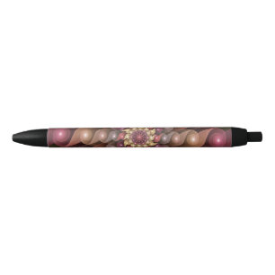 Surreal Shiny Flower Modern Abstract Fractal Art Pen