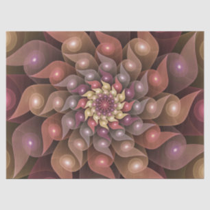 Surreal Shiny Flower Modern Abstract Fractal Art Tissue Paper