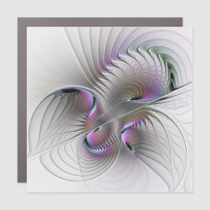 Surreal Shy Beauty Modern Abstract Fractal Art Car Magnet