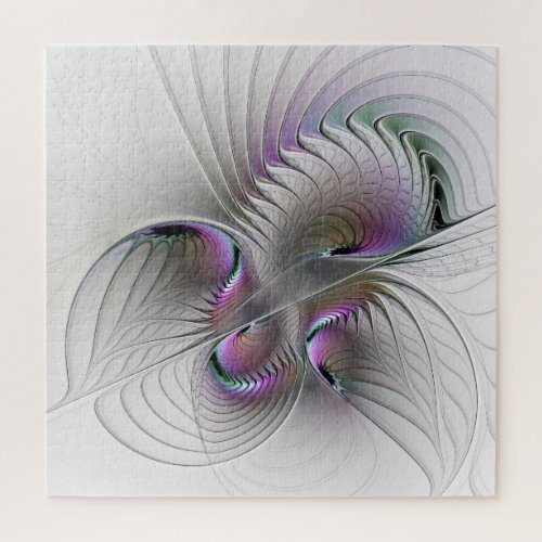 Surreal Shy Beauty Modern Abstract Fractal Art Jigsaw Puzzle