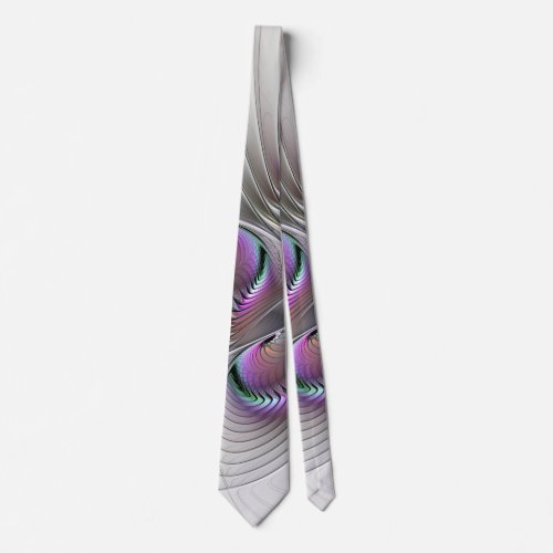 Surreal Shy Beauty Modern Abstract Fractal Art Neck Tie