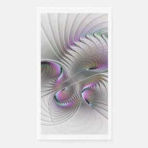 Surreal Shy Beauty Modern Abstract Fractal Art Paper Guest Towels