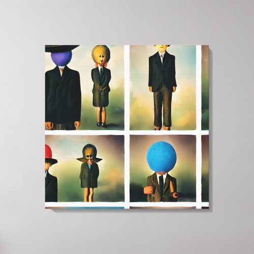Surreal Silhouettes Canvas Print
