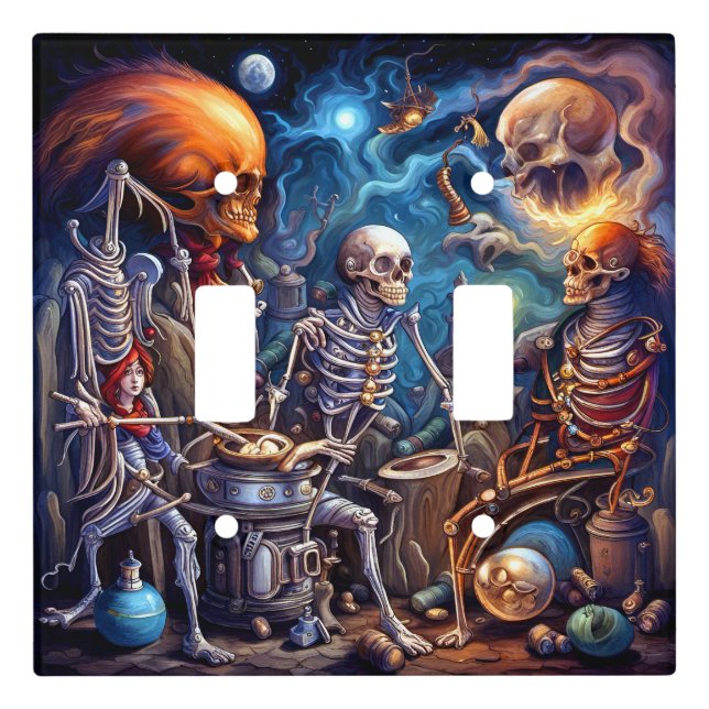 Surreal Skeletons II Light Switch Cover (Front)