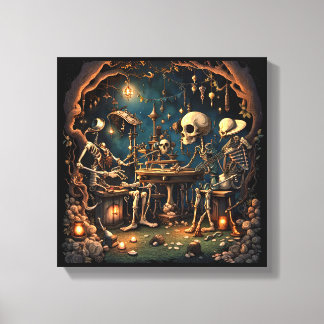 Surreal Skeletons III Canvas Print