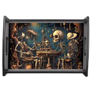 Surreal Skeletons III Serving Tray