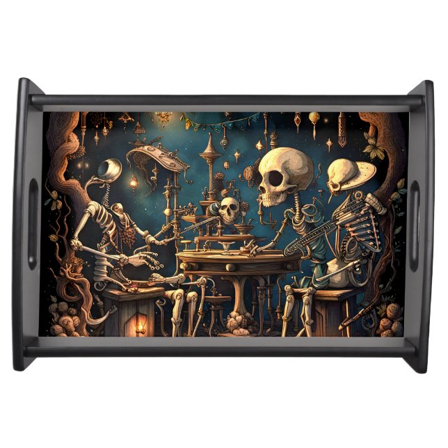 Surreal Skeletons III Serving Tray (Front)