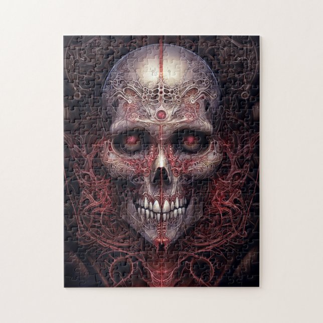 Surreal Skull Gothic Horror Art Jigsaw Puzzle (Vertical)