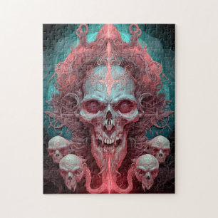 Surreal Skull Gothic Horror Art Jigsaw Puzzle