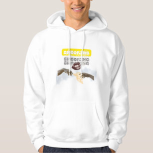 Surreal Smoking Lips and Michelangelo Hands PopArt Hoodie