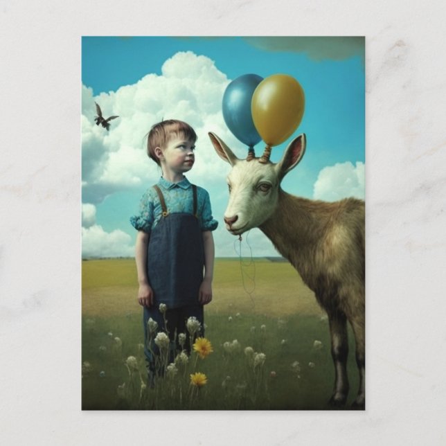 Surreal Spring scene Postcard (Front)