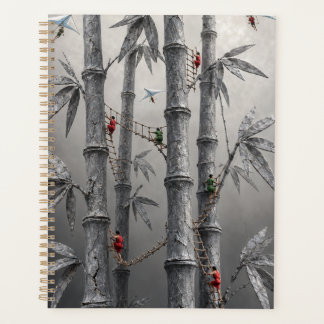 Surreal Stone Bamboo Adventure Hardcover Notebook