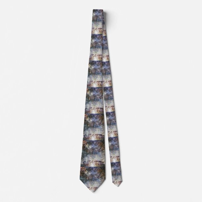 Surreal Stonehenge Neck Tie (Front)