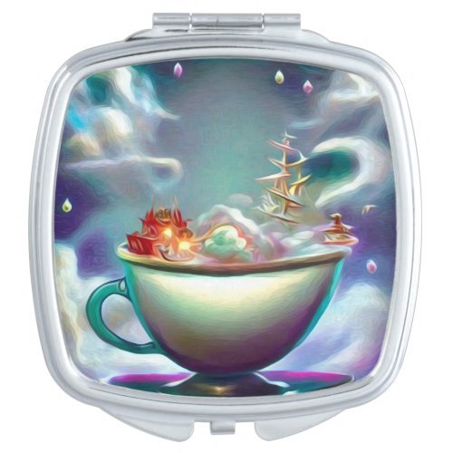 Surreal Storm in a Mug Compact Mirror