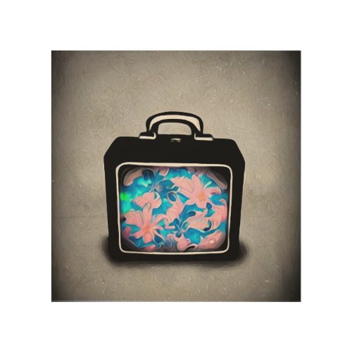 Surreal Suitcase Wood Wall Art