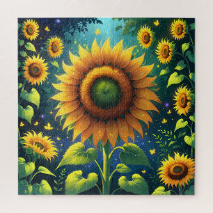 Surreal Sunflowers Jigsaw Puzzle
