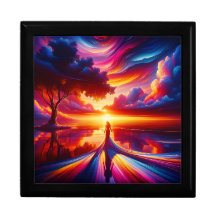 “Surreal Sunset Silhouette” Keepsake Jewelry