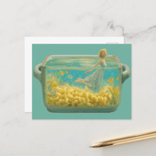 Surreal Swimming in a casserole dish Postcard