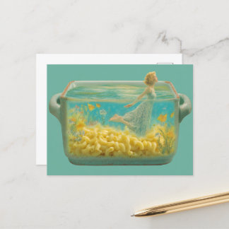 Surreal Swimming in a casserole dish  Postcard