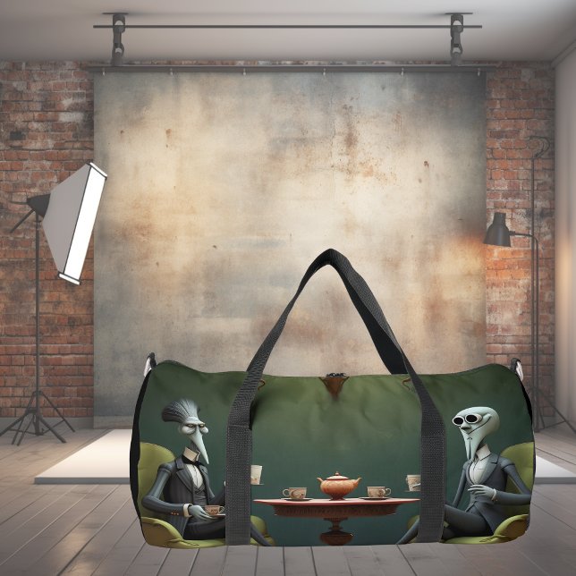 Surreal Tea time on the weird side. 6 Duffle Bag (Creator Uploaded)