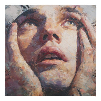 Surreal Time Trap Clock Human Concept Wall Art