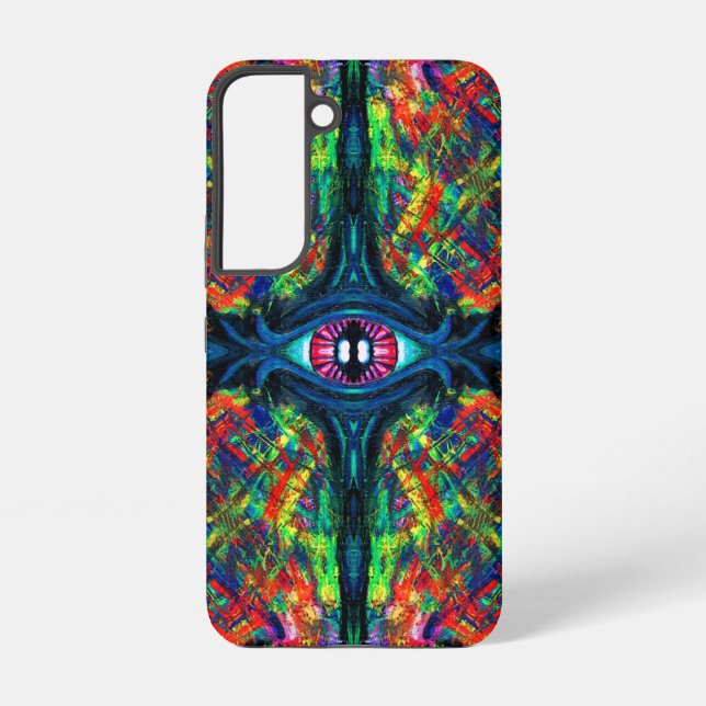 Surreal Twisted Trippy Eye Visionary Oil Painting  Samsung Galaxy Case (Back)