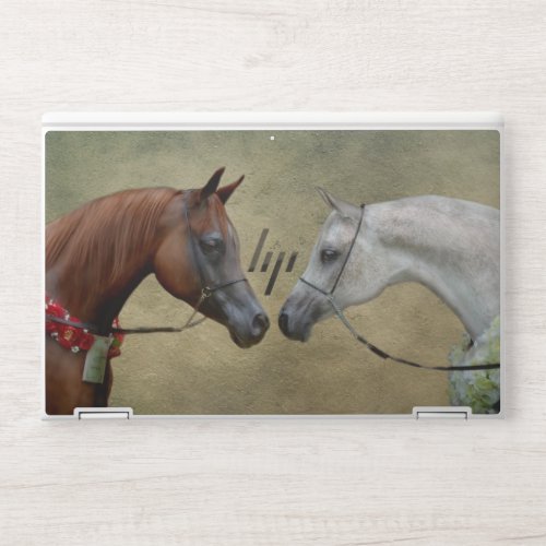 Surreal two horses painting HP laptop skin