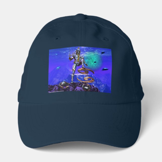 SURREAL UNDERSEA / Cancer Zodiac Birthday Sign Performance Cap (Front)