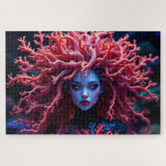 Surreal Underwater Beauty Coral Reef Muse Jigsaw Puzzle