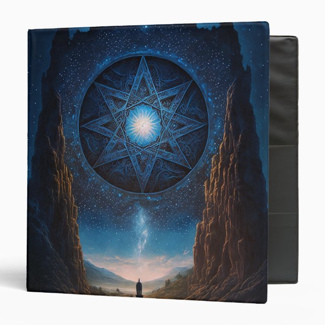 Surreal Visionary Landscape Art 3 Ring Binder (Front/Inside)