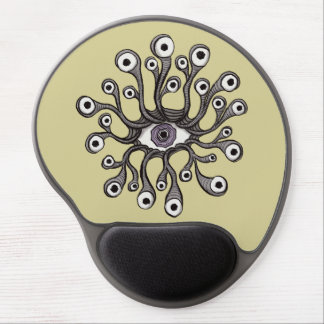 Surreal Weirdcore Eye Tentacle Artwork Gel Mouse Pad