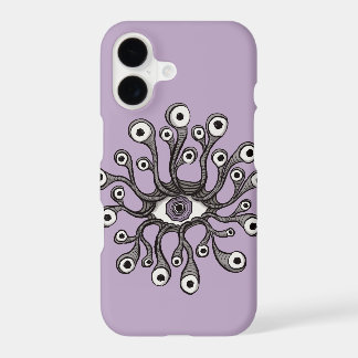 Surreal Weirdcore Eye Tentacle Artwork - Purple iPhone 17 Case
