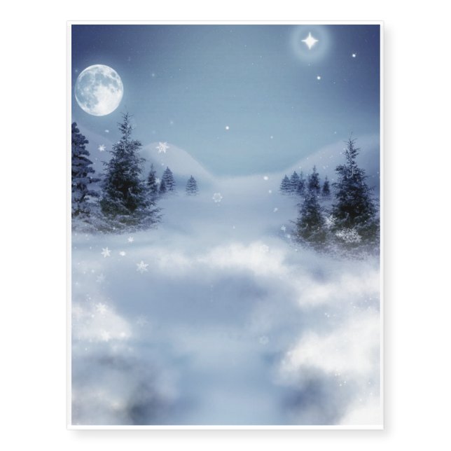 Surreal Winter Temporary Tattoos (Front)