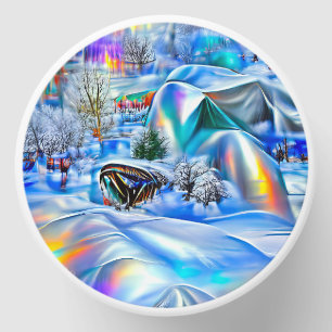 Surreal Winter Wonderland with Iridescent Lights Mini Candle Favors