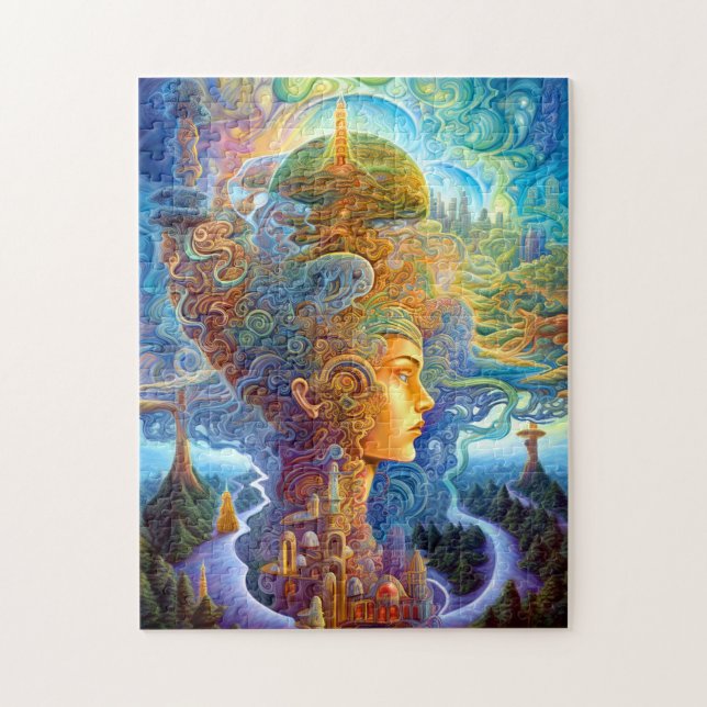 Surreal Woman Landscape Fantasy Art Jigsaw Puzzle (Vertical)
