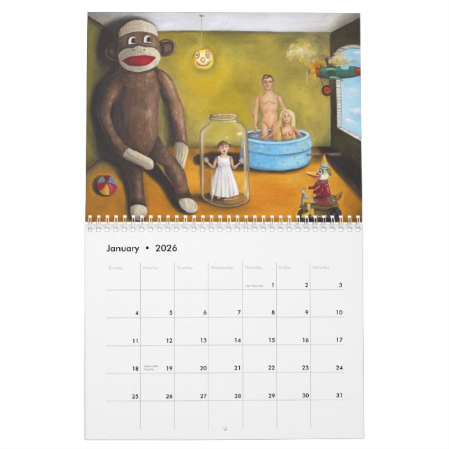 Surrealism With People 2013 Calendar (Jan 2026)