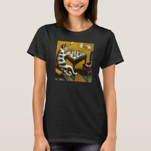 Surrealist Dream like Oil Painting Of Cut Playing  T-Shirt