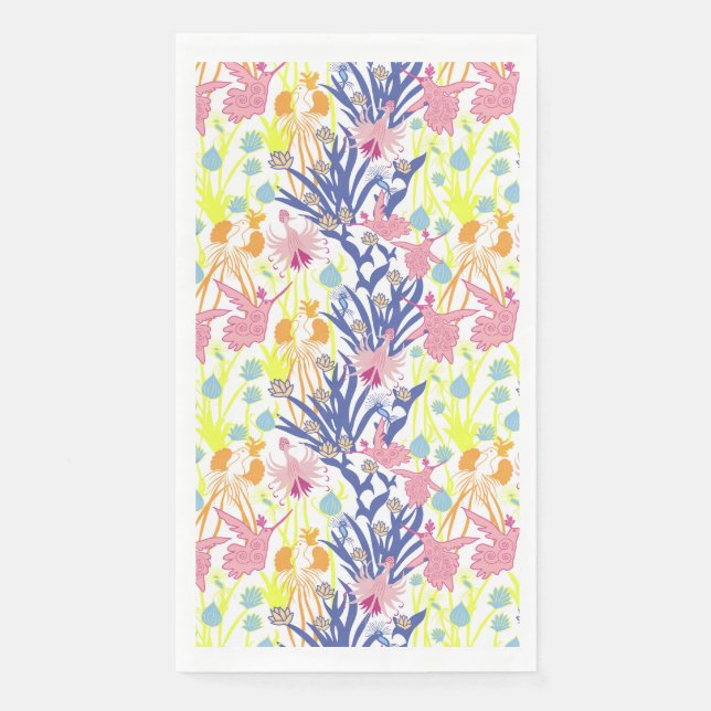 Surrealistic Garden Paper Guest Towels (Front)
