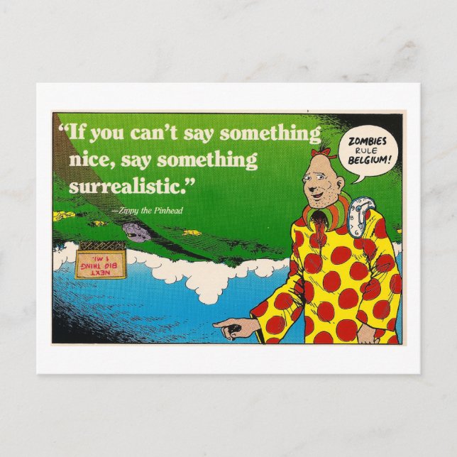 Surrealistic Zippy Card (Front)