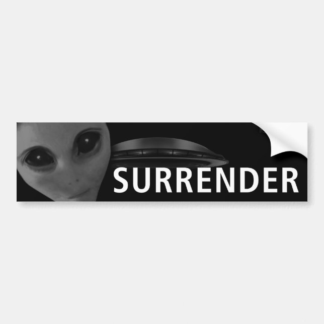 SURRENDER 2 BUMPER STICKER (Front)