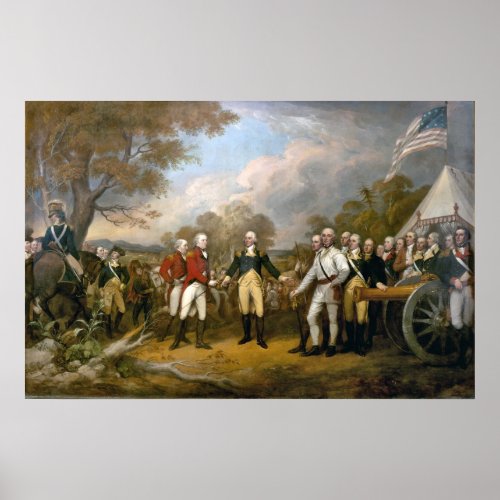 Surrender of General Burgoyne _ 1822 Poster