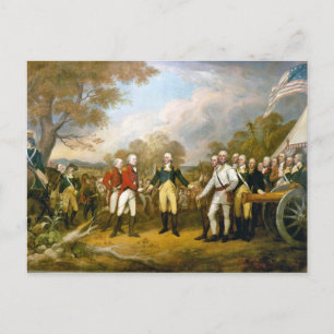 Surrender of General Burgoyne by John Trumbull Postcard