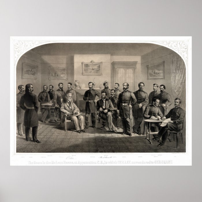 Surrender of General Lee at the Appomattox Posters