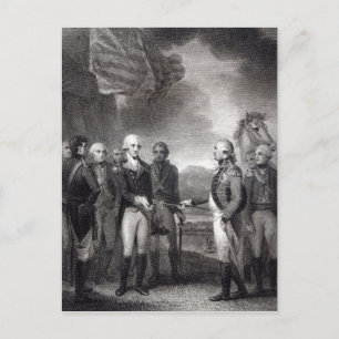 Surrender of Lord Cornwallis at Yorktown, 1781 Postcard