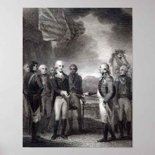 Surrender of Lord Cornwallis at Yorktown 1781 Poster