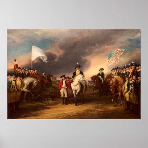 Surrender of Lord Cornwallis by John Trumbull 1820 Poster