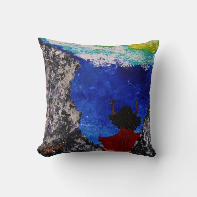 "Surrender" Throw Pillow (Front)