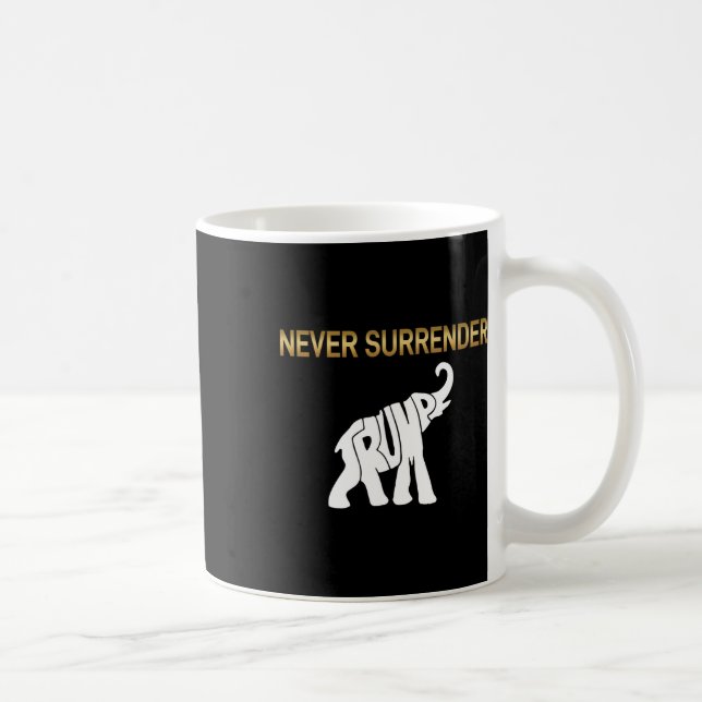 Surrender Trump Elephant  Coffee Mug (Right)