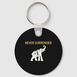 Surrender Trump Elephant  Keychain