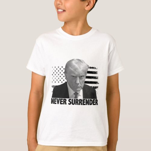 Surrender Trump Mug Shot 2024  T_Shirt